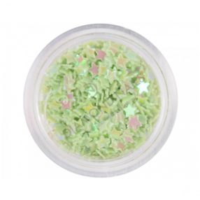 Green Nail Plastic Stars