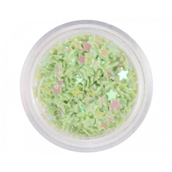 Green Nail Plastic Stars