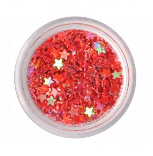 Red Nail Plastic Stars