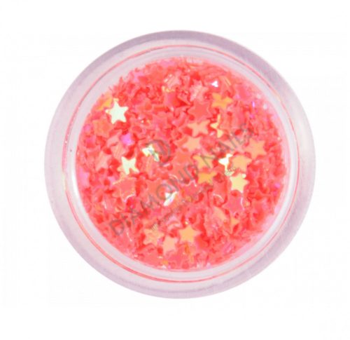 Coral Nail Plastic Stars