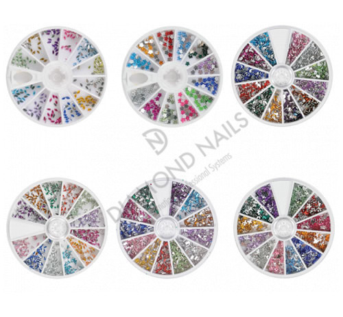 6 x 600 pcs Nail Art Rhinestones