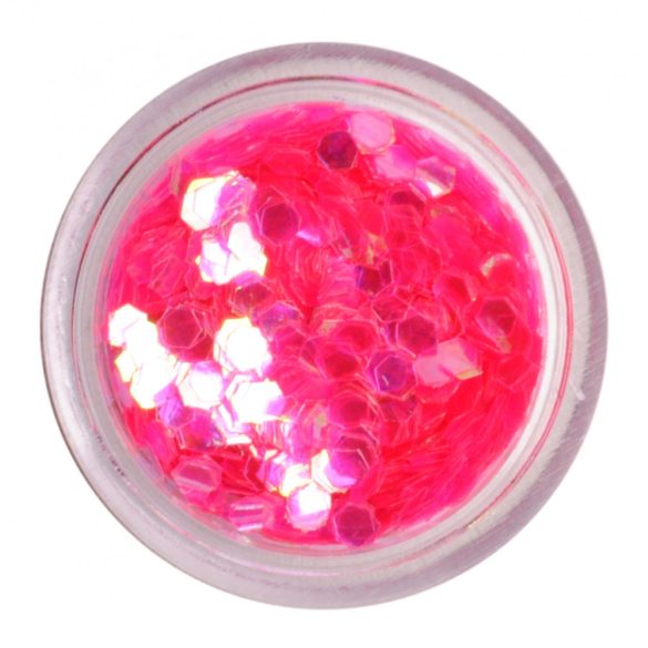 Cyclamen nail art flitter