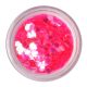 Cyclamen nail art flitter