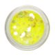 Yellow nail art flitter