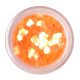 Orange nail art flitter