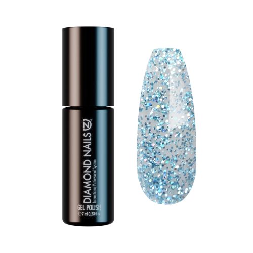 Diamond Nails Gel Polish – Glitter Turquoise – DN103 – 7 ml – HEMA Free