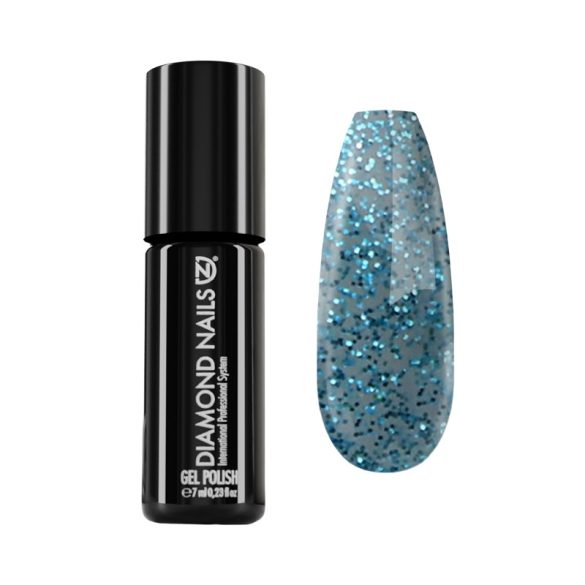 Gel Nail Polish - DN103 Glitter Turquoise 7ml