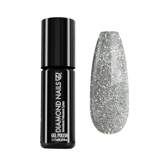 Gel Nail Polish - DN105 Silver glitter 7ml