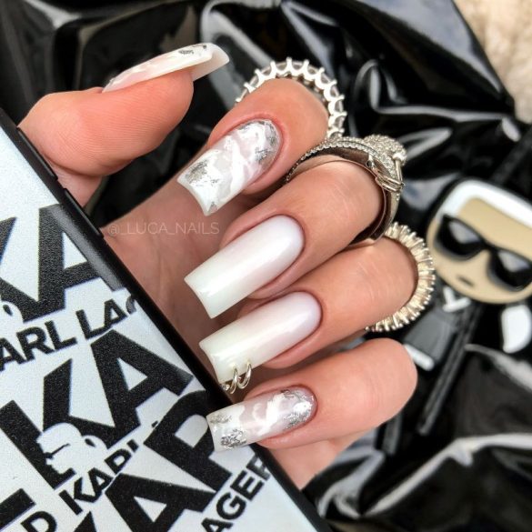 Gel Nail Polish - 4 ml DN051 - Milky White - Gel Polish