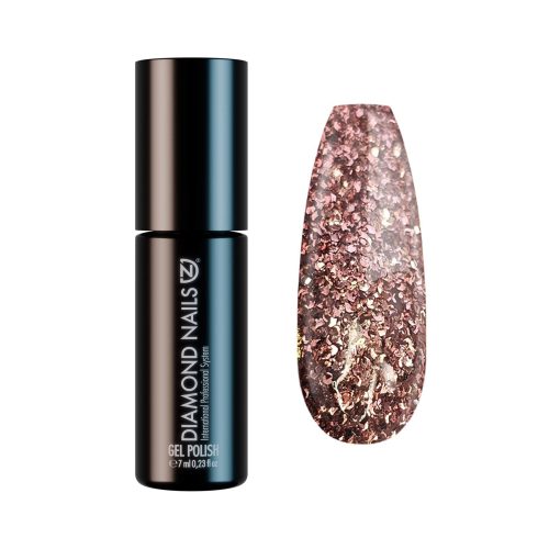 Diamond Nails Gel Nail Polish - Rose Gold (Big Glitters) - DN060 - 7ml