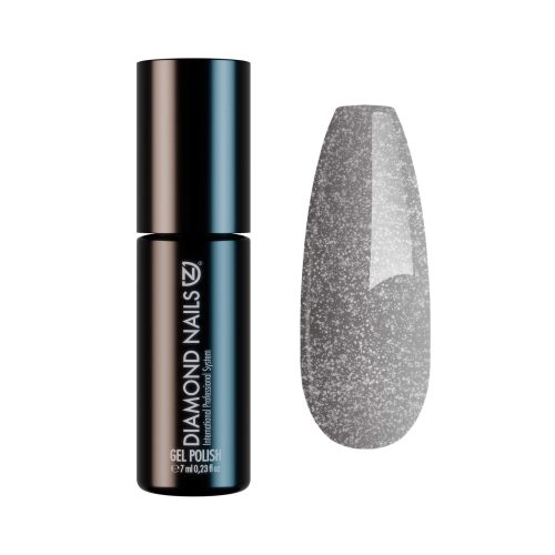 Diamond Nails Gel Nail Polish - Metallic Silver . DN070 - 7ml