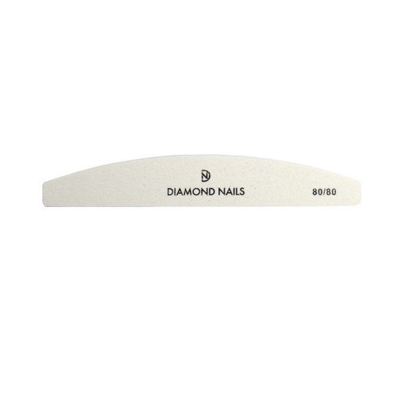Half moon file white 80/80