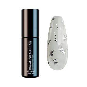 Diamond Nails Gel Polish – Silver Flakes – DN111 – 7ml – HEMA Free