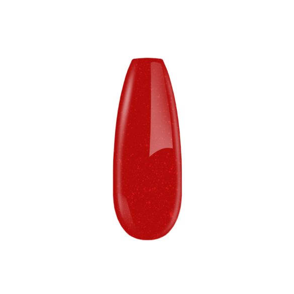 Gel Nail Polish - DN136 - Christmas Red (With Tiny Glitters) 7ml
