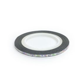 Nail Art Stripe Stickers - Holographic Silver