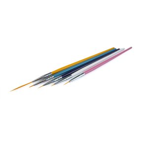 5pcs Colorful Nail Art Brush Set for Nail Decoration - Diamond Nails