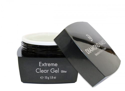 Diamond Nails Extreme Clear Glitter Gel 15g – flexible, sparkling, long-lasting nails