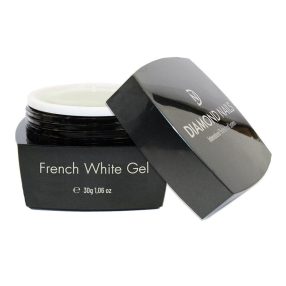 Diamond Nails French White Gel 30g – thick, snow-white builder gel for precise French tips