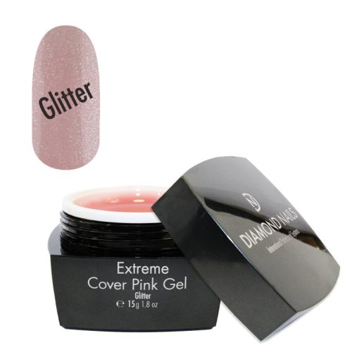 Extreme Cover Pink Glitter Gel 15g