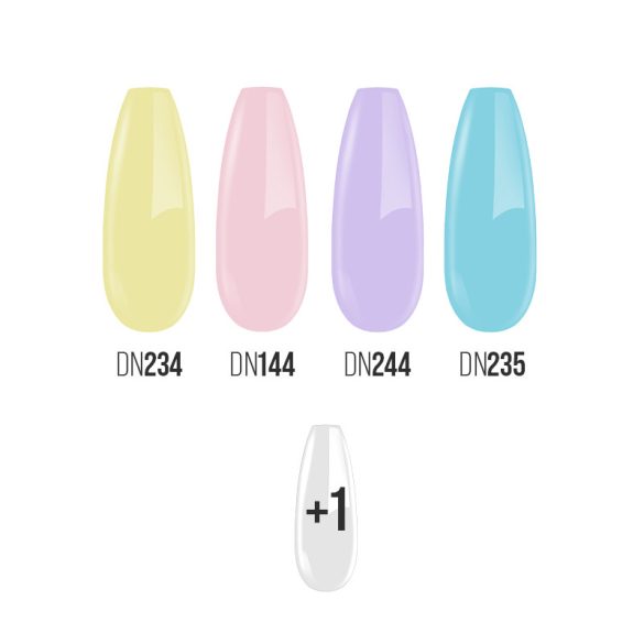 Gel Nail Polish - Spring Colors I. Set 4+1 pcs