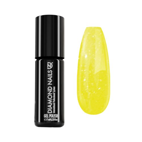 Gel Nail Polish - DN189 - Glittering Neon Yellow 7ml