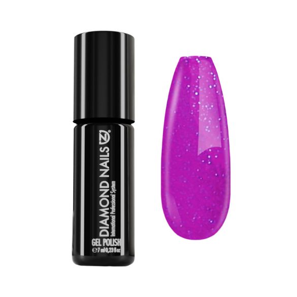 Gel Nail Polish 4ml - DN195 - Glittering Neon Purple - Gel P