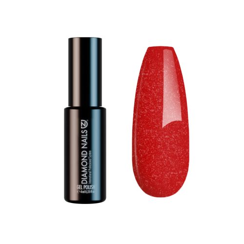 Diamond Nails Gel Polish – Christmas Red (With Tiny Glitters) – DN136 – 4ml – HEMA Free