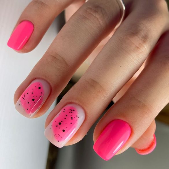 Gel Nail Polish 4ml - DN048 - Neon Pink - Gel Polish