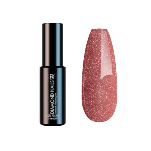 Diamond Nails Gel Polish – RoseGold Glitters – DN102 – 4ml – HEMA Free