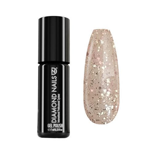 Gel Nail Polish - DN227 - Rose Gold Shine Coat 7ml