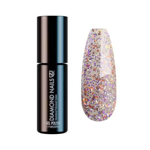 Diamond Nails Gel Polish – Sparkling Purple Unicorn – DN228 – 7ml – HEMA Free