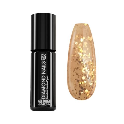 Gel Nail Polish - DN226 - Glitter Gold 7ml