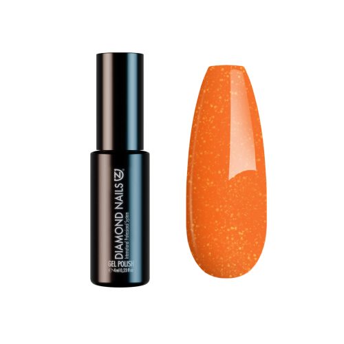 Diamond Nails Gel Polish – Glittering Neon Orange – DN191 – 4ml – HEMA Free