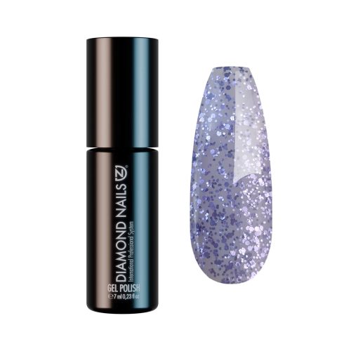Gel Nail Polish - DN230 - Glittering Lavender Coat 7ml