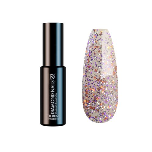Diamond Nails Gel Nail Polish - Sparkling Purple Unicorn - DN228 - 4ml - Hema free