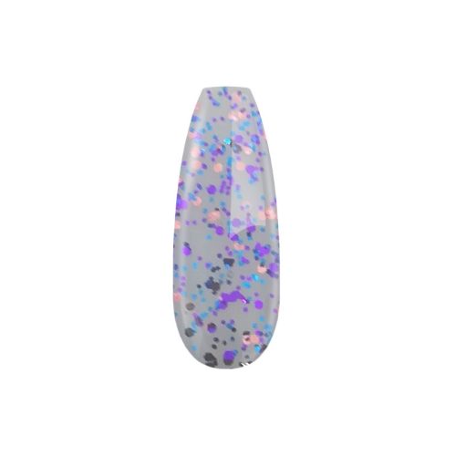 Gel Nail Polish 4ml - DN229 - Purple glitter coat - Gel Polish