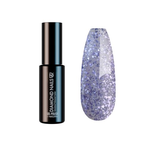 Diamond Nails Gel Nail Polish - Glittering Lavender Coat (Purple) DN230 - 4ml - Hema free