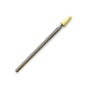Diamond Nails Russian Manicure Ceramic Bit #2 – thin yellow cylinder for precise cuticle and nail bed cleaning