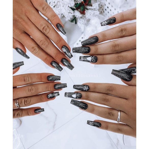 Gel Nail Polish Top Silver - No Wipe  7 ml