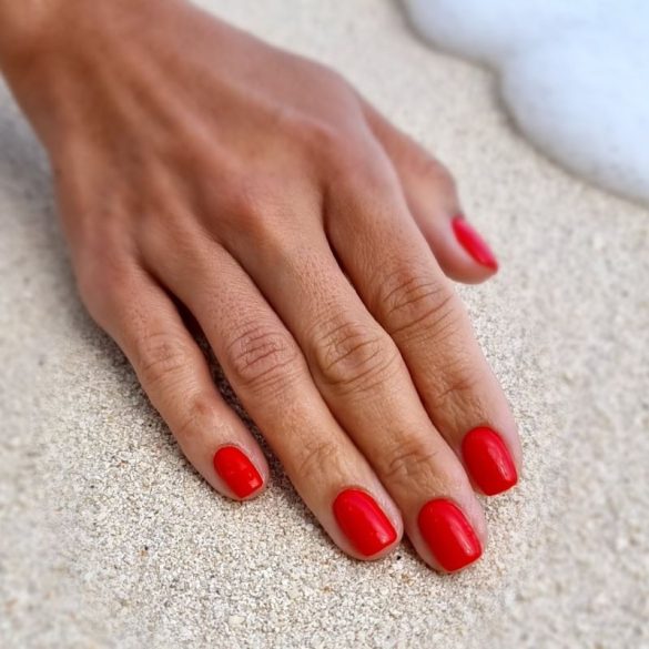 Gel Nail Polish - 4 ml DN256 - Violent Scarlet - Gel Polish