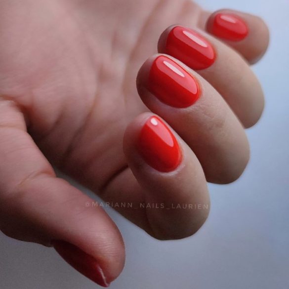 Gel Nail Polish - 4 ml DN256 - Violent Scarlet - Gel Polish