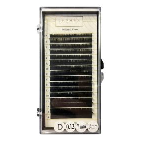 1D Classic Individual Lash Extension (mix 7-14mm) 0,12mm Thickness   1D Classic Individual Lash Extension (mix 7-14mm) 0,12mm Thickness