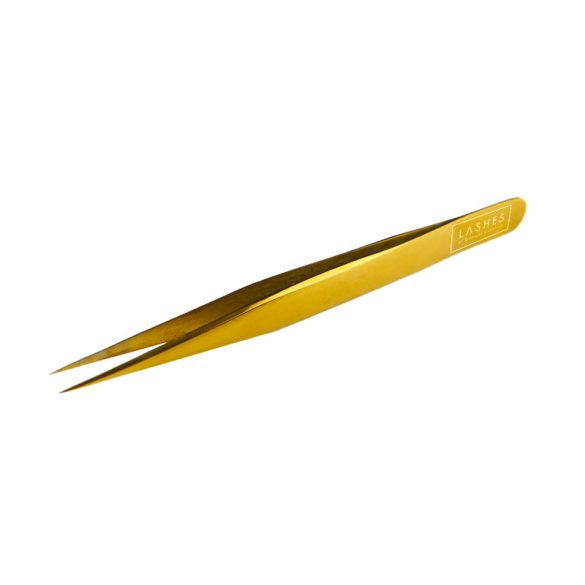 Lash Extension Tweezer (Straight, Gold)