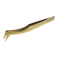 Lash Extension Volume Tweezer (Curved, Gold)