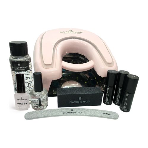 Premium Gel Polish Starting Set with Extreme 36w UV/LED Lamp (rose)