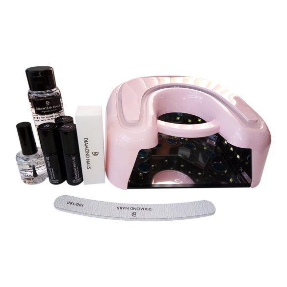 Premium Gel Polish Starting Set with Extreme 36w UV/LED Lamp (rose)