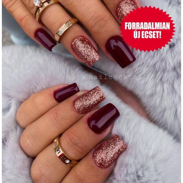 Gel Nail Polish 4 ml - DN060 - RoseGold (Big Glitters) - Gel Polish