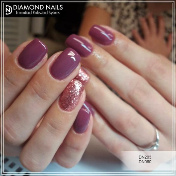 Gel Nail Polish 4 ml - DN060 - RoseGold (Big Glitters) - Gel Polish