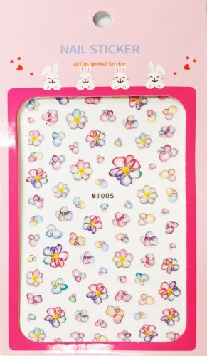 Nail art Watercolor flowers stickers- MT005