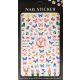 Nail art Butterflies and Flowers stickers- F624